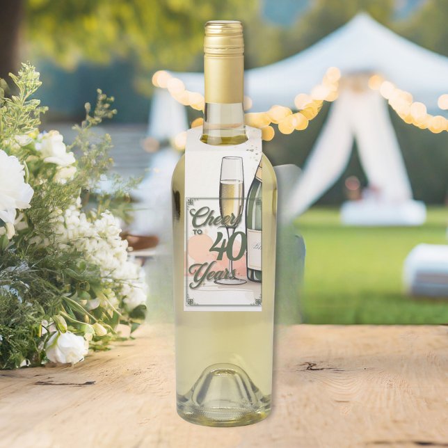 Étiquettes Pour Bouteilles Fête des années à boire (Créateur téléchargé)