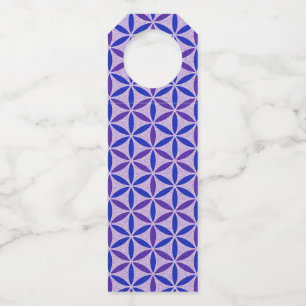 Étiquettes Pour Bouteilles FLEUR DE VIE - motif de timbre 4