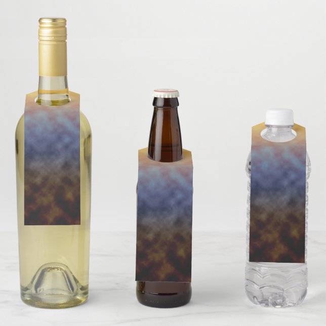 Étiquettes Pour Bouteilles Golden Shoreline (En situation)