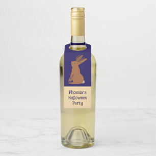 Étiquettes Pour Bouteilles Halloween Jackalope Trace ou traitement personnali