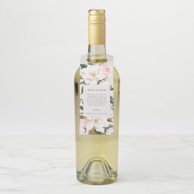 Étiquettes Pour Bouteilles Magnolia Welcome Bottle Hanger (Sur bouteille)