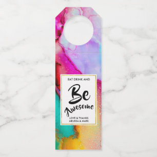 Étiquettes Pour Bouteilles Mangez Boire & Soyez Mariage Merci