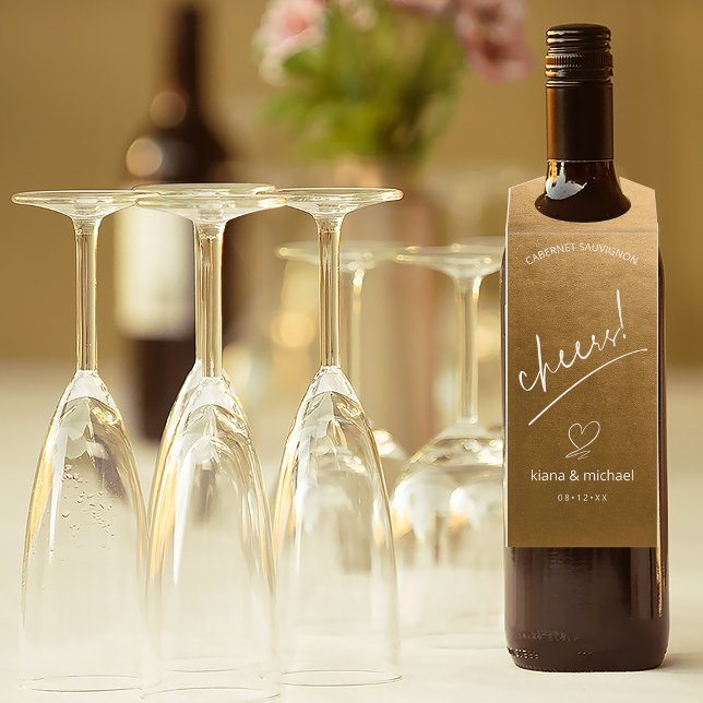 Étiquettes Pour Bouteilles Mariage à l'aquarelle Acclamations Or Automne ID78 (Wine Bottle In Situ)