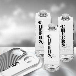 Étiquettes Pour Bouteilles Mariage moderne décorative Cheers ID887