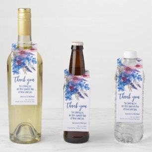 Étiquettes Pour Bouteilles 💍 Merci Mariage