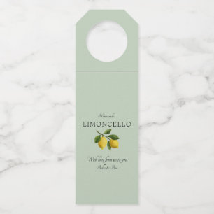 Étiquettes Pour Bouteilles Modern Light Green Lemon Evénement Mariage Limonce