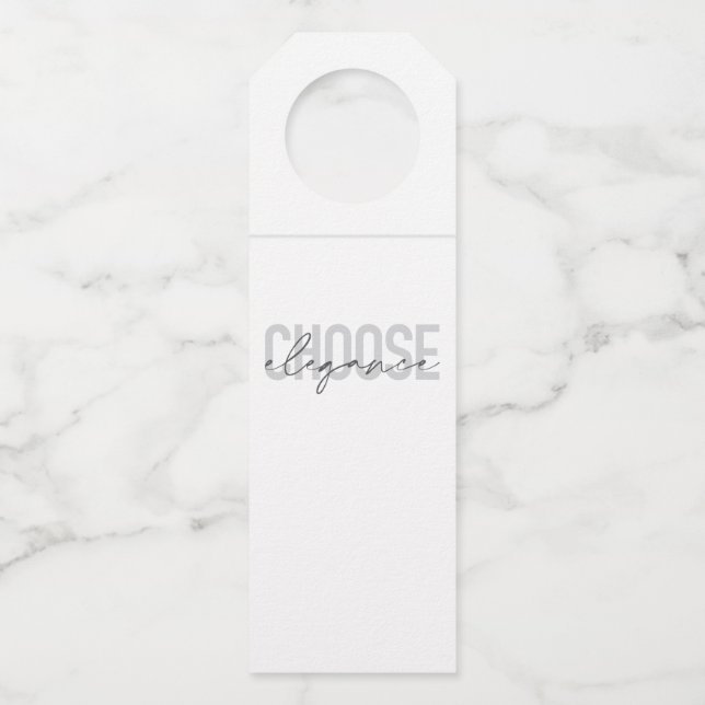 Étiquettes Pour Bouteilles Moderne, simple, urbain, design cool Choisissez l' (Dos)