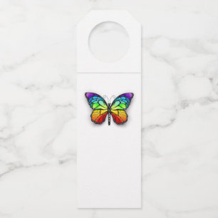 Étiquettes Pour Bouteilles Monarque papillon arc-en-ciel