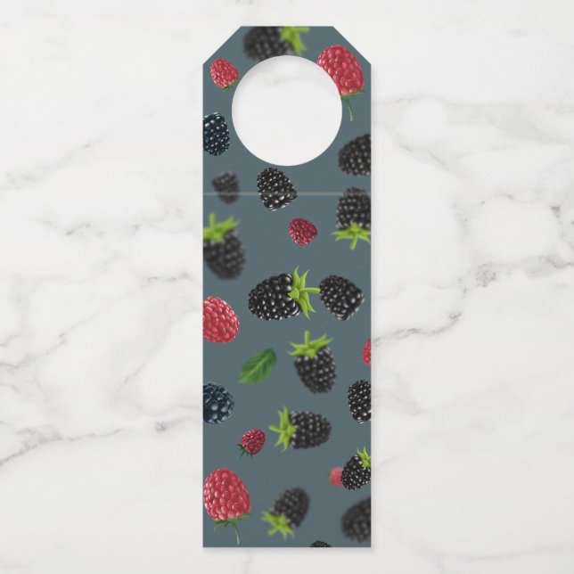 Étiquettes Pour Bouteilles Motif framboise 2 (Devant)