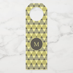 Étiquettes Pour Bouteilles Motif triangles