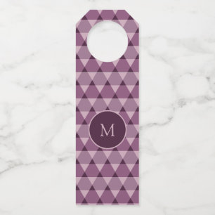 Étiquettes Pour Bouteilles Motif Triangles