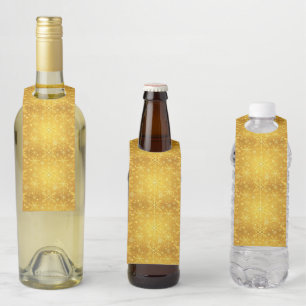 Étiquettes Pour Bouteilles Neige dorée