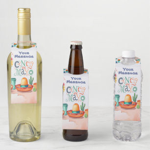 Étiquettes Pour Bouteilles Parti Cinco De Mayo