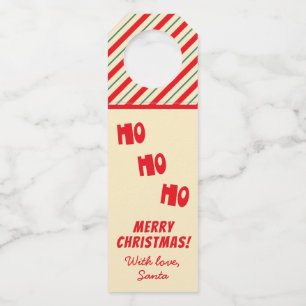 Étiquettes Pour Bouteilles Père Noël Ho Ho Ho Ho !