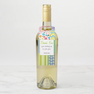 Étiquettes Pour Bouteilles Quilters Patchwork Custom Hostess Cadeau Vin boute