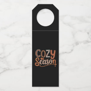Étiquettes Pour Bouteilles Saison Cosy Rétro Automne Devenez Cosy Thanksgivin