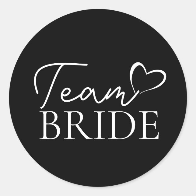 Étiquettes pour bouteilles Team Bride – Enterremen (Devant)