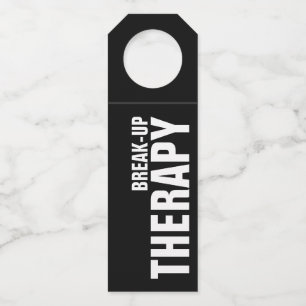 Étiquettes Pour Bouteilles THÉRAPIE DE RÉCUPÉRATION sur le noir