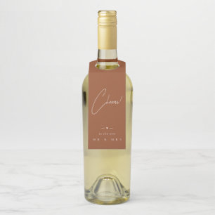 Étiquettes Pour Bouteilles Un Mariage En Terracotta Accueille Le Nouveau MR &