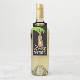 Étiquettes Pour Bouteilles Vin d'Halloween - Voir Retour -