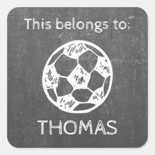 Étiquettes pour enfants - tableau de football im
