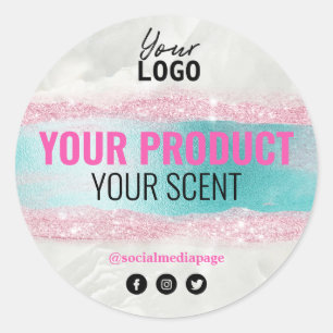 Étiquettes Pour Spa Et Skincare Pink Blue