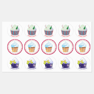 Étiquettes Produit lunatique d'affaires de petits gâteaux