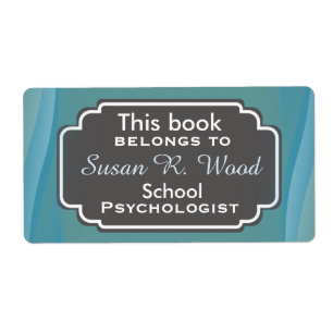 Étiquettes professionnels du livre de psychologue 