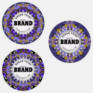 Étiquettes Purple Gold Royal Goth Steampunk Alt Marque