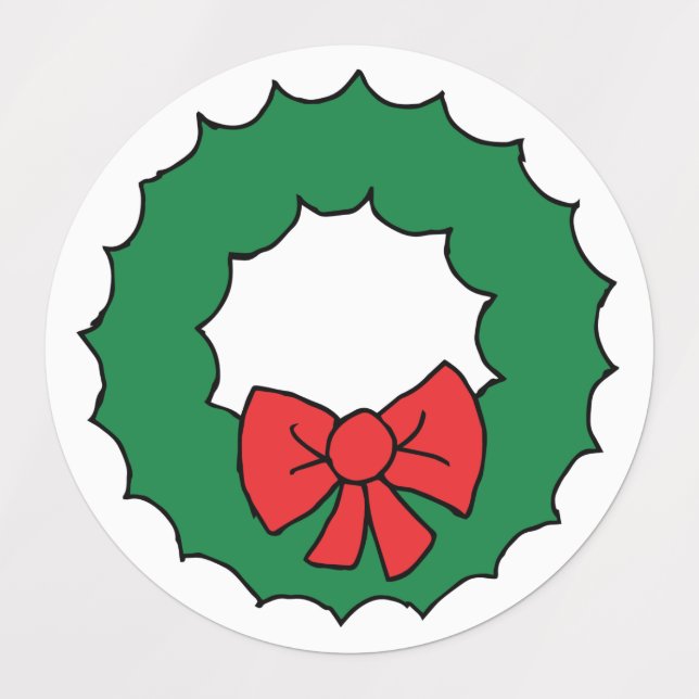 Étiquettes Reef de Noël Dessin de Noël Garland Clipart (Design 1)