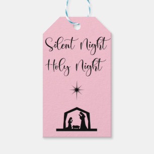 Étiquettes religieuses de cadeau de Noël