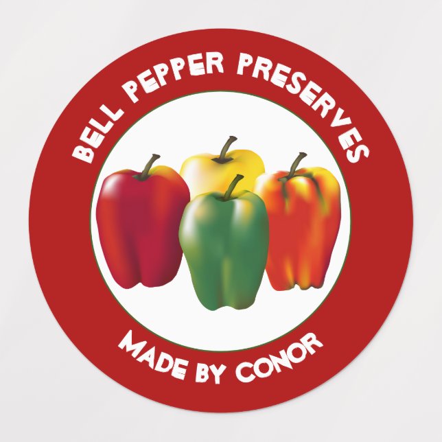 Étiquettes Réserves de poivre Bell (Design 1)