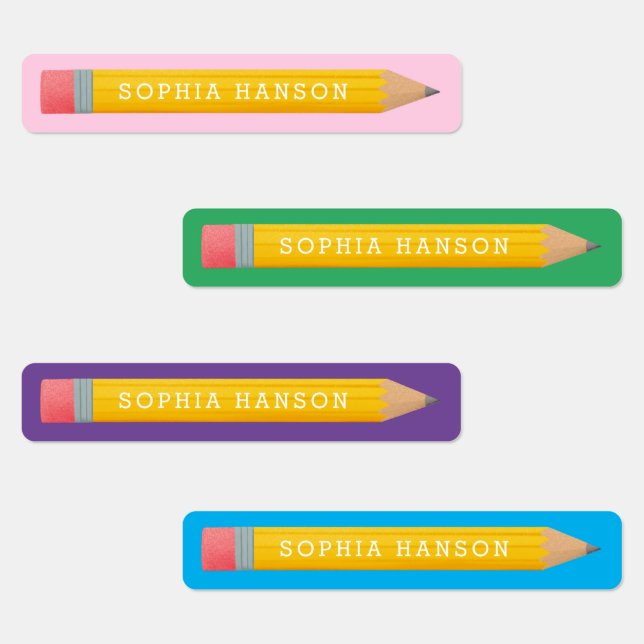 Étiquettes Revenir au crayon de l'école (Groupe)