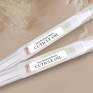 Étiquettes Rose Gold Cosmetic Twist Pen Cuticule Huile Étique