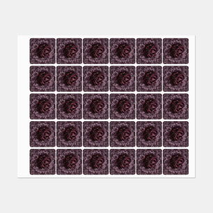 Étiquettes Rose Mandala