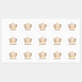Étiquettes royaux personnalisés