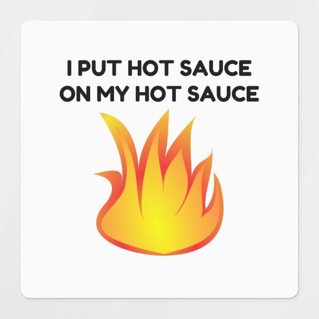 Étiquettes Sauce chaude (Design 1)