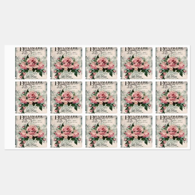 Étiquettes shabby chic, decoupage, victorian, french chic, pa (Feuille)