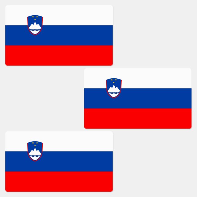 Étiquettes Slovenia Flag (Groupe)