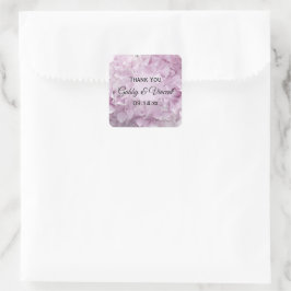 Étiquettes Soft Pink Hydrangea Mariage Merci Favor