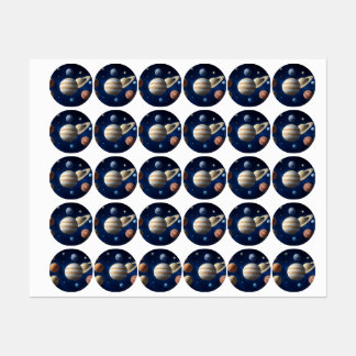 Étiquettes Solar System Montage