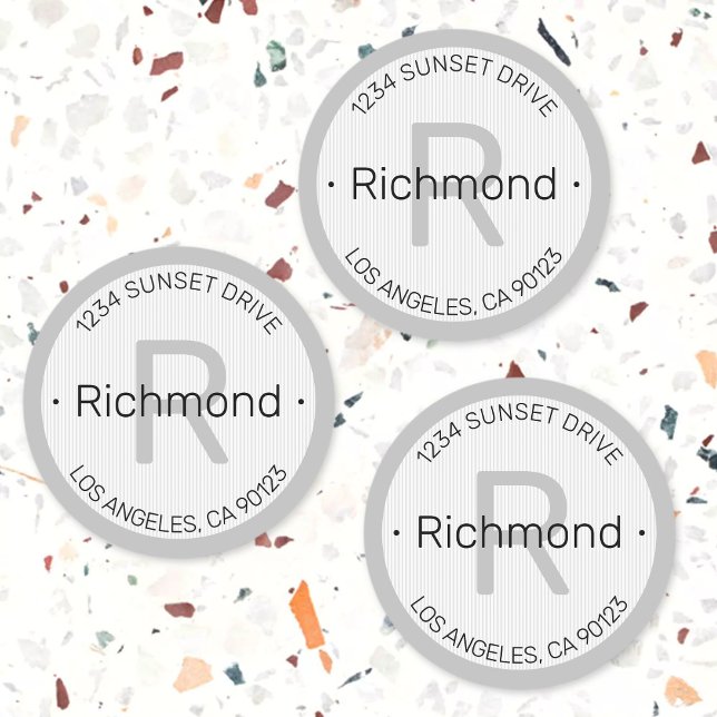 Étiquettes Style moderne | Adresse de retour ou autres inform (Créateur téléchargé)