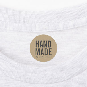 Étiquettes Stylo Rustique Bold Faux Kraft fait main