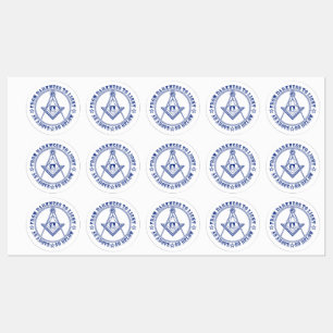 Étiquettes Symbole franc-maçonnerie