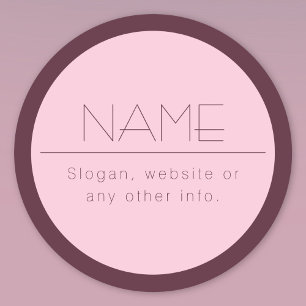 Étiquettes Texte moderne personnalisable avec bordure