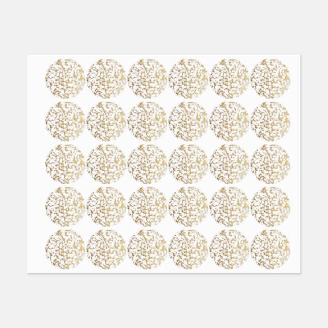 Étiquettes Texture d'huile de marbre d'or (Feuille)