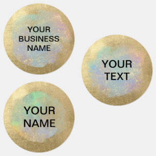 Étiquettes Texture Parties scintillant Gold et iridescente