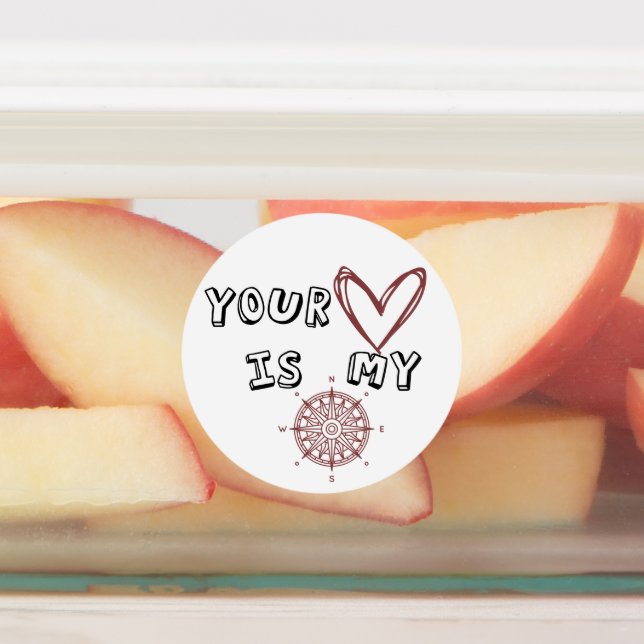Étiquettes Ton coeur est mon boussole (Apposé)