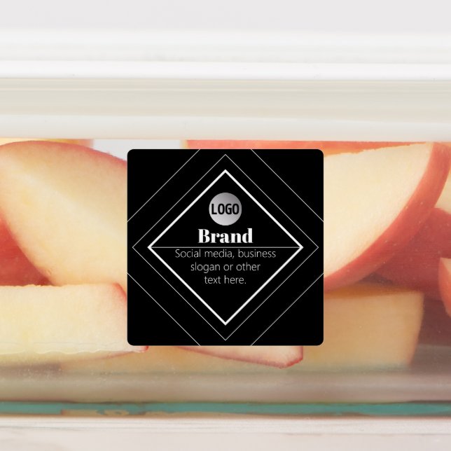 Étiquettes Upload Your Logo & Customizable Text Design (Apposé)