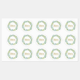 Étiquettes verdoyants Botaniques imperméables